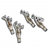 Collector Derecho +Izquierdo (Volante a la derecha ) Sistema 100% de acero inoxidable, 2 x Ø 70 mm - 2 x Ø 63,5 mm - Solo kit c