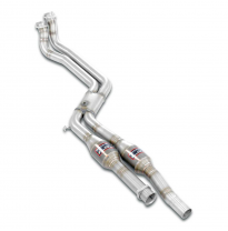 Kit tubos delanteros Derecho-Izquierdo con catalizador metalico(for OEM manifold, Left Hand Drive Only) Sistema 100% de acero in