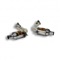 Tubo delantero Derecho-Izquierdo con catalizador metalico Sistema de competición 100% acero inoxidable 2 x Ø54 mm - Solo kit com