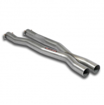 Sección central "X-Pipe" Reemplaza el escape central OEM Sistema 100% de acero inoxidable, 2 x Ø60 mm MASERATI 4200 GT Trofeo V8