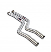 Kit tubos delanteros Sistema 100% Acero Inox tamaño grande 2x Ø54mm - 1 x Ø70mm BMW E93 LCI Cabrio 328i (Version Europea - N51)