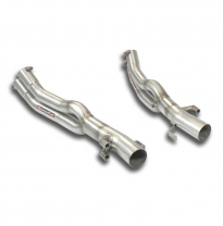 Tubo delantero Derecho-Izquierdo (Reemplaza catalizador) Sistema 100% Acero Inox tamaño grande 2 x Ø70mm - para silenciosos tras