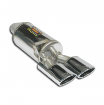 Silencioso trasero izquierdo 120x80 Sistema de escape trasero "Cat.-back" 100% de acero inoxidable, 2 x Ø60 mm - Kit de escape t