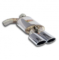 Silencioso trasero derecho 120x80 con válvula SISTEMA DE SILENCIADOR TRASERO CON VÁLVULAS, PARA ESCAPE CENTRAL ORIGINAL - Incluy