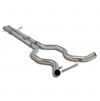 Central "X-Pipe" + tubos de conexión Derecho-Izquierdo Sistema 100% de acero inoxidable para el silenciador trasero original - S