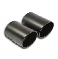 Cola De Escape Negras Oo 100 - Porsche 981 Boxster Spyder 3.8i (375 Cv) 2015 -&gt; 2016 (With Valve) Supersprint