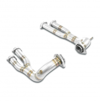 Kit de tubo en Y delantero derecho - izquierdo (reemplaza el catalizador principal) Sistema 100% de acero inoxidable - Sobredime