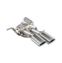 Rear exhaust Left 100x75 con válvula Kit de silenciador trasero con válvulas, 100% acero inoxidable - (Para todos los modelos) M