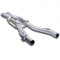 Escape Central Derecho-Izquierdo + &quot;X-Pipe&quot; - Bmw F10 / F11 528i (N52n/N53 Engine-6 Cyl.- 254 Cv) &#039;09 -&gt; &#039;11 Supersprint