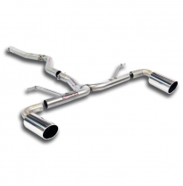 Tubo De Conexión + Escape Trasero Derecho-Izquierdo O100 (Anula Silencioso)  - Bmw F30 / F31 (Sedan-Touring) 320d (184  - 19