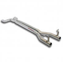 Tubo Central Derecho-Izquierdo + &quot;X-Pipe&quot; - Jaguar Xkr Coupè / Cabrio 4.2i V8 Supercharged (416 Cv) &#039;06 -&gt; &#039;08 (With Valve) Supe