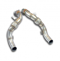 Turbo downpipe kit Derecho-Izquierdo (Reemplaza catalizador)Accepts the stock &quot;Cat.-Back&quot; system - BMW F85 X5 M V8 Bi-Turbo (575