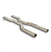 Kit Tubos Centrales Derecho-Izquierdo - Mercedes X166 Gl 500 / 550 4.7i Bi-Turbo V8 2012 -&gt; 2015 Supersprint