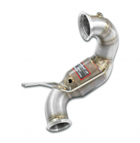Downpipe + catalizador metalico 200CPSI Tubo de escape descendente Ø90 mm 100% acero inoxidable - Elimina el catalizador + filtr