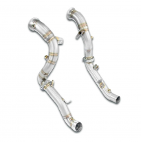 Kit de tubo de bajada derecho + izquierdo. Elimina los catalizadores primario y secundario + filtro de partículas de gasolina (G