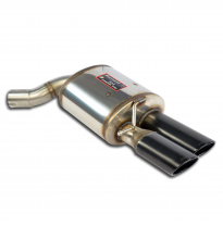 Escape Trasero Derecho 100x75 Negro - Audi A7 S7 Facelift Quattro 4.0t V8 (450 Cv) 2015 -&gt; 2018 Supersprint