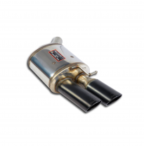 Escape Trasero Izquierdo 100x75 Negro - Audi A7 S7 Facelift Quattro 4.0t V8 (450 Cv) 2015 -&gt; 2018 Supersprint