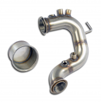 Turbo Downpipe (Reemplaza Filtro De Partículas Diesel) Con Tapones Para Los Sensores (Euro 6 Engine) - Vw Golf Vii Gtd 2.0 (184