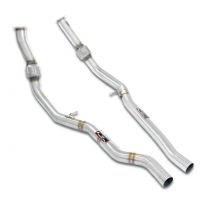 Kit de tubos delanteros derecho - izquierdo Sistema "Cat.-back" 100% de acero inoxidable VW TOUAREG eHybrid 3.0 V6 4-Motion (381