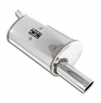 Silencioso trasero 90x70 Sistema 100% de acero inoxidable, tamaño extragrande 1 x Ø54 mm BMW E30 325e "Kat" (Sedan - Coupè - Eur