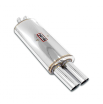 Silencioso trasero OO70 Sistema 100% Acero Inox 2 x Ø45mm Solo sistema completo BMW E30 325e (Sedan - Coupè - USA Model) '83 ->'