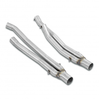 Kit tubos de conexión Derecho-Izquierdo "Y" Colectores de escape 100% de acero inoxidable para catalizador OEM - Kit completo so