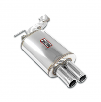 Escape trasero OO76 (para difusor M-Technik, doble salida) Silencioso trasero para silencioso central OEM (Salida unica lado izq