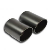 Cola de escape "Gun Metal Grey" OO 100 Sistema 100% Acero Inox "Cup" con salida central para golpes modelo "GT3" Solo sistema co