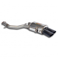 Silencioso trasero 100x75 "Gun Metal Grey" Sistema "Cat.-back" 100% de acero inoxidable - Solo kit completo ALPINA B5 (F10 / F11