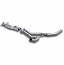 Kit tubos centrales + "Y-Pipe" (Reemplaza silencioso central OEM) Sistema 100% Acero Inox 2 x Ø60mm LAND ROVER DISCOVERY 4 3.0 S