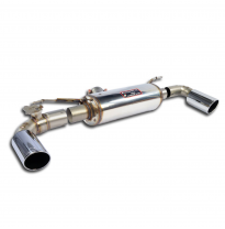 Silencioso trasero Derecho-Izquierdo O100 con válvula  Sistema 100% Acero Inox tamaño grande Ø80 mm con válvula BMW F32 Coupè 43