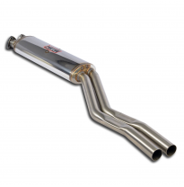 Silencioso delantero Sistema 100% Acero Inox, 2 x Ø50mm Solo sistema completo Hartge E30 H28 (M30 engine) Silencioso delantero S