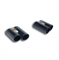 Colas de escape Derecha-Izquierda 4 salidas "Gun Metal Grey" OO 100 Sistema de escape trasero con válvula (+ Kit inalámbrico) pa