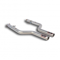 Front pipe Right - Left(Deletes secondary catalytic) Sistema 100% de acero inoxidable, sobredimensionado 2 x Ø65 mm -> 1 x Ø70 m