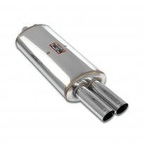 Silencioso trasero OO70 Sistema 100% Acero Inox, 2 x Ø50mm - Solo sistema completo BMW E30 - M20 2.5L -> 3.0L Motor conversion S