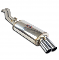 Silenciador trasero OO76 Sistema 100% Acero Inox, 2 x Ø63mm -> 2 x Ø60mm - Solo kit completo BMW E30 - V8 BMW S65 engine convers