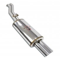 Silencioso trasero OO70 Sistema 100% de acero inoxidable, 2 x Ø60 mm - Solo kit completo Hartge E30 H35-24s (M88 / S38 engine) S