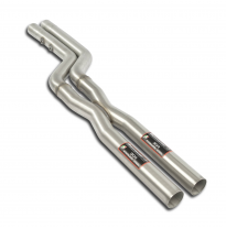 Kit de tubos delanteros "X-Pipe" Sistema 100% de acero inoxidable, 2 x Ø60 mm - Solo kit completo Hartge E30 H35-24s (M88 / S38