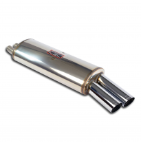 Silencioso trasero  OO 76 Sistema 100% Acero Inox 2 x Ø45mm Solo sistema completo BMW E30 325e (Sedan - Coupè - USA Model) '83 -