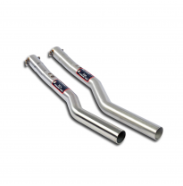 Kit Tubo central derecho - izquierdo  Sistema 100% de acero inoxidable, 1 x Ø80 mm -> 2 x Ø60 mm -> 1 x Ø76 mm - Solo kit comple