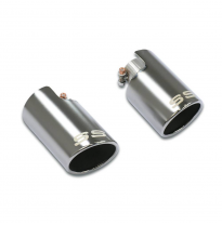 kit colas de escape Derecha-Izquierda O100 "Gun Metal Grey" Kit de silenciador trasero 100% de acero inoxidable con válvula - So