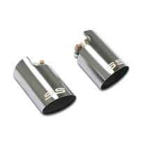 Colas de escape "Race-Gun Metal Grey" derecho O100 - izquierdo O100 Escape trasero 100% de acero inoxidable - Modelos con depósi