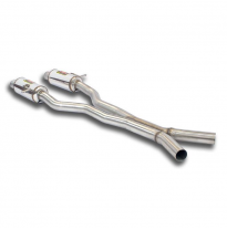 Centre exhaust(short wheelbase) Sistema "Cat.-Back" 100% acero inoxidable, 2 x Ø60 mm - Solo kit completo MERCEDES T251 R280 - 3