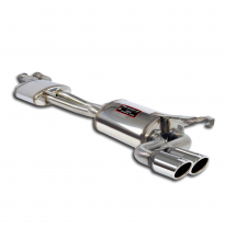 Tubo central + Silencioso trasero 90x70 100% acero inoxidable, sistema "Cat.-Back", 2 x Ø54 mm MERCEDES W124 E 280 24v (M104 - 1
