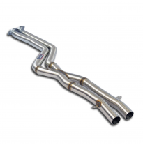 X-Pipe 100% acero inoxidable "Cat.-back", tamaño extragrande 2 x Ø54 mm - Solo kit completo BMW Z3 Roadster 2.2i (M54) '01 -> '0