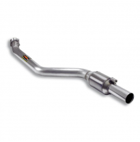 Downpipe izquierdo con catalizador metalico Sistema 100% Acero Inox, Oversize 2 x Ø65mm -> 2 x Ø60mm -> 1 x Ø76mm - Solo kit com