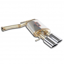 Silencioso trasero Sport derecho 100x75 Sistema "Cat.-Back", salida derecha-izquierda - Silenciadores traseros deportivos - Solo