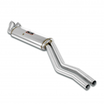 Silencioso delantero Sistema 100% Acero Inox, 2 x Ø50mm - Solo sistema completo BMW E30 - M20 2.5L -> 3.0L Motor conversion Sile