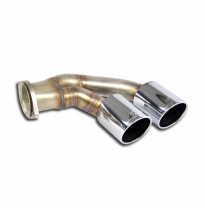 Cola de escape derecha OO90 Sistema deportivo 100% acero inoxidable 2 x Ø70 mm - SOLO KIT COMPLETO PORSCHE 991 Turbo S Exclusive