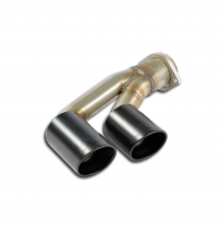 Kit colas izquierda OO90 "Gun Metal Grey" Sistema deportivo 100% acero inoxidable 2 x Ø70 mm - SOLO KIT COMPLETO PORSCHE 991 Tur